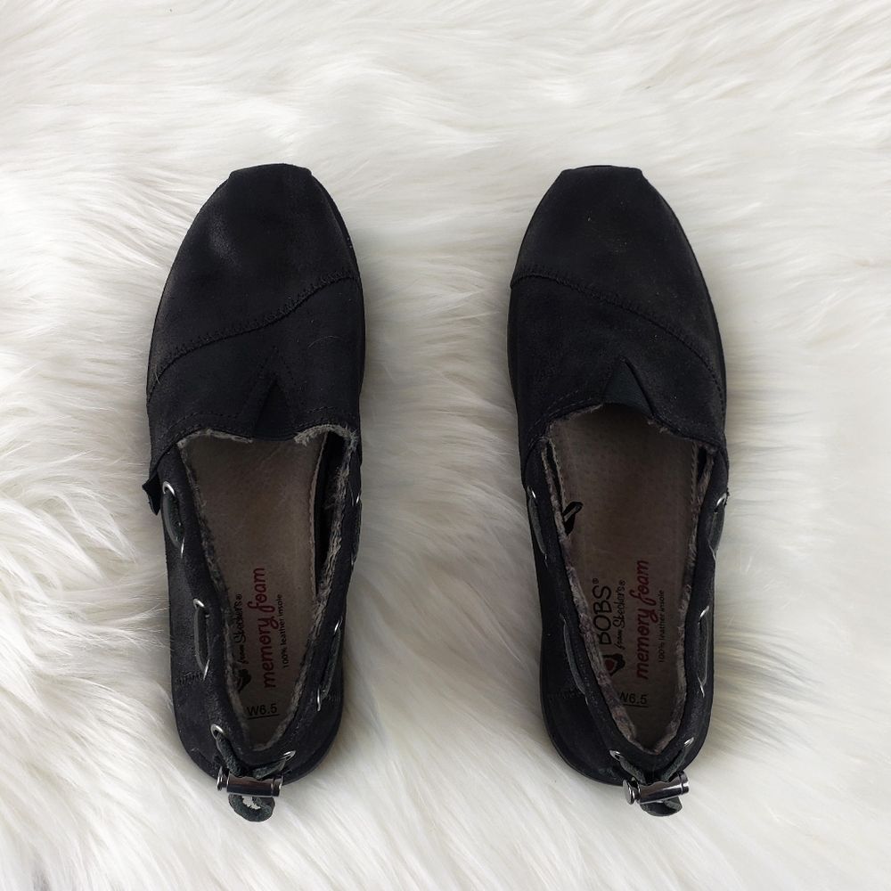 Bobs by Skechers Chill Luxe Leather Slip-on  6½ - Picture 14 of 15